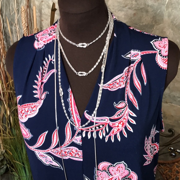 Liz Claiborne 🌹career stunning Paisley shirt top blouse tunic - Picture 3 of 9